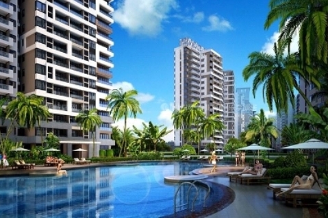 三亞魯能美麗三區別墅室外泳池,泡池水處理項目